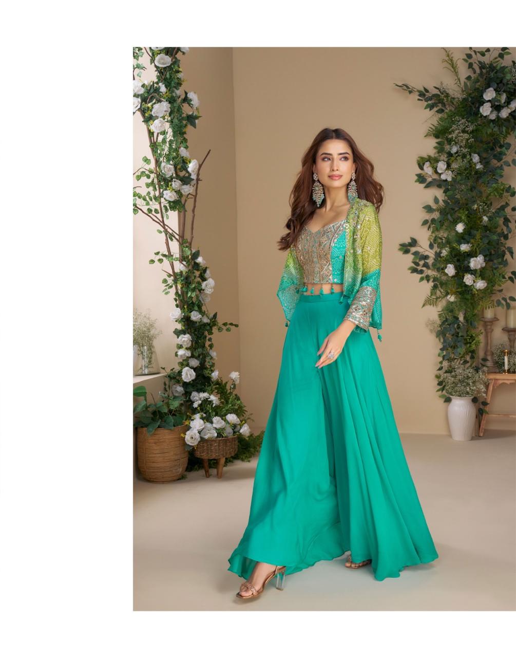 Sayuri Designer Pink Mirror Work Lehenga Set – Rakshabandhan Special